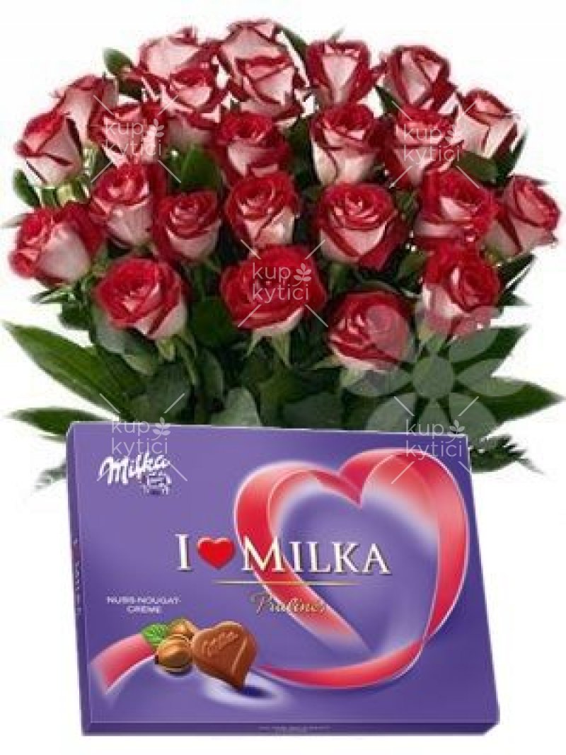 Bouquet + Milk - gift set