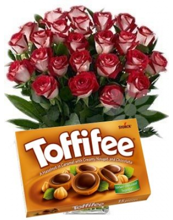 KYTICE ŽÍHANÝCH RŮŽÍ + TOFFIFEE 125 g