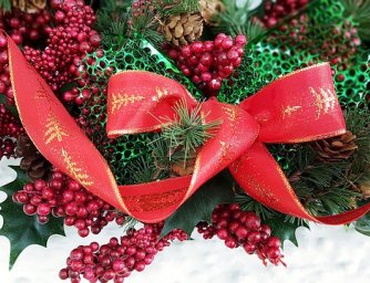 Stromy s červenými bobulemi, ideální vánoční výzdoba -  1.díl