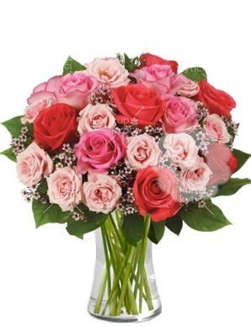 Bouquet of roses with wax Denisa