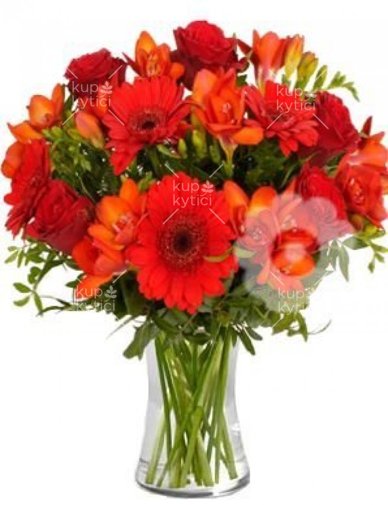Bouquet in red tones Alena