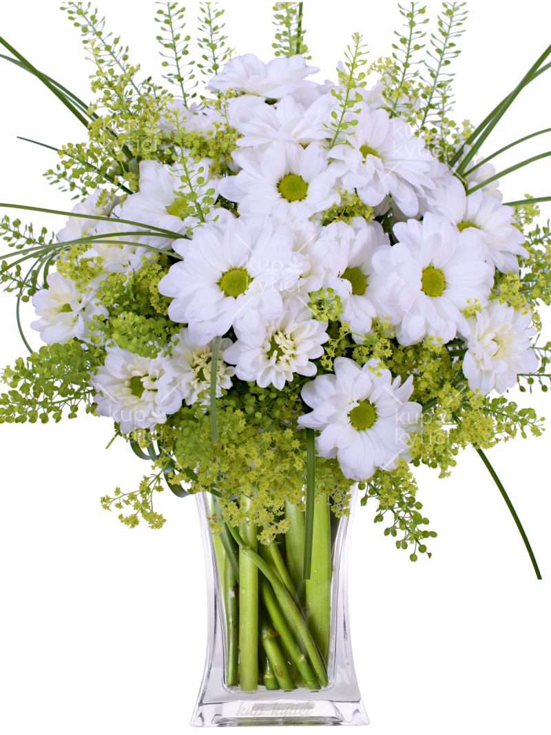 Simple and tender white bouquet Liběna