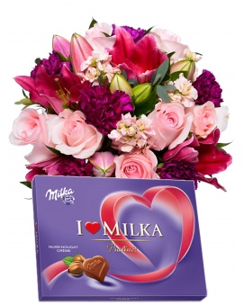 Kytica ROZA + Milka 110 g