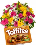 Gift set - delivery of flowers