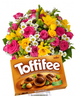 Bouquet SUNNYS + Toffifee 125 g